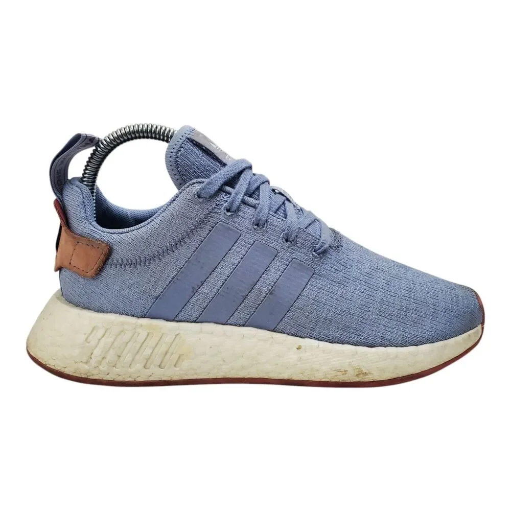 ADIDAS Shoes NMD R2 Boost Womens Size 6.5 Blue White Athletic Sneaker B22695